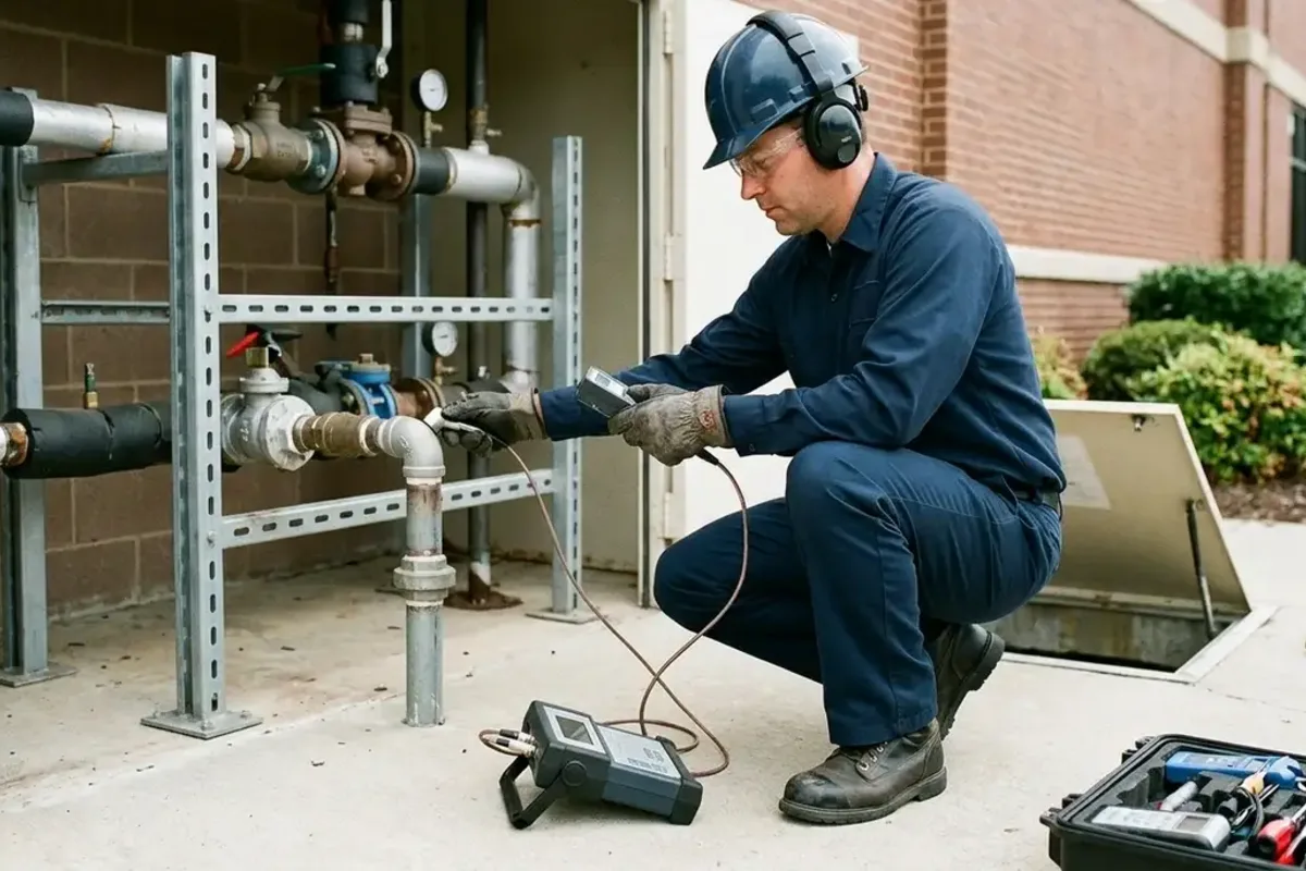 After focused commercial leak detection testing with a clear repair direction