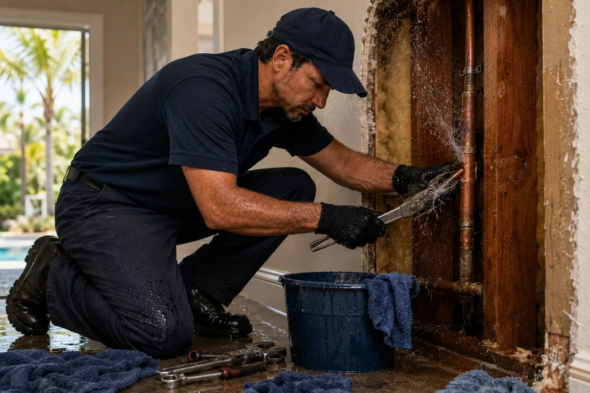 After focused emergency leak detection testing with a clear repair direction