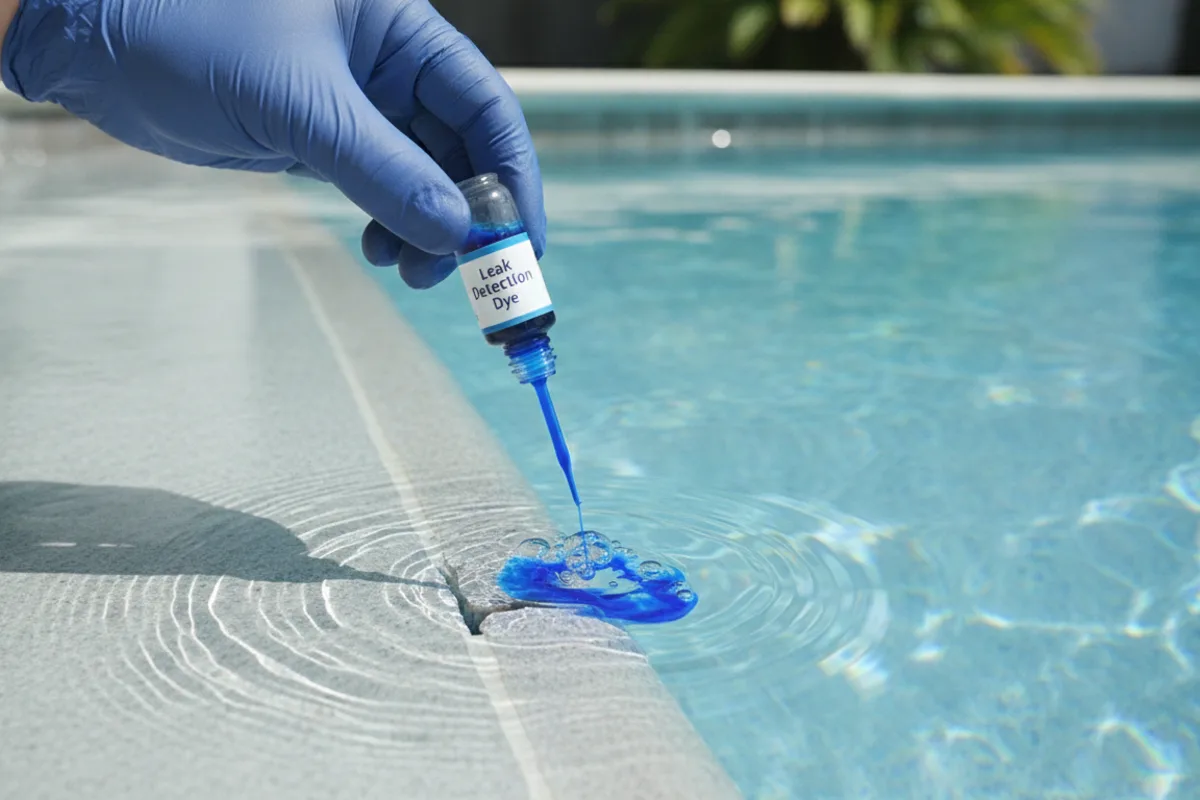 After focused swimming pool leak detection testing with a clear repair direction