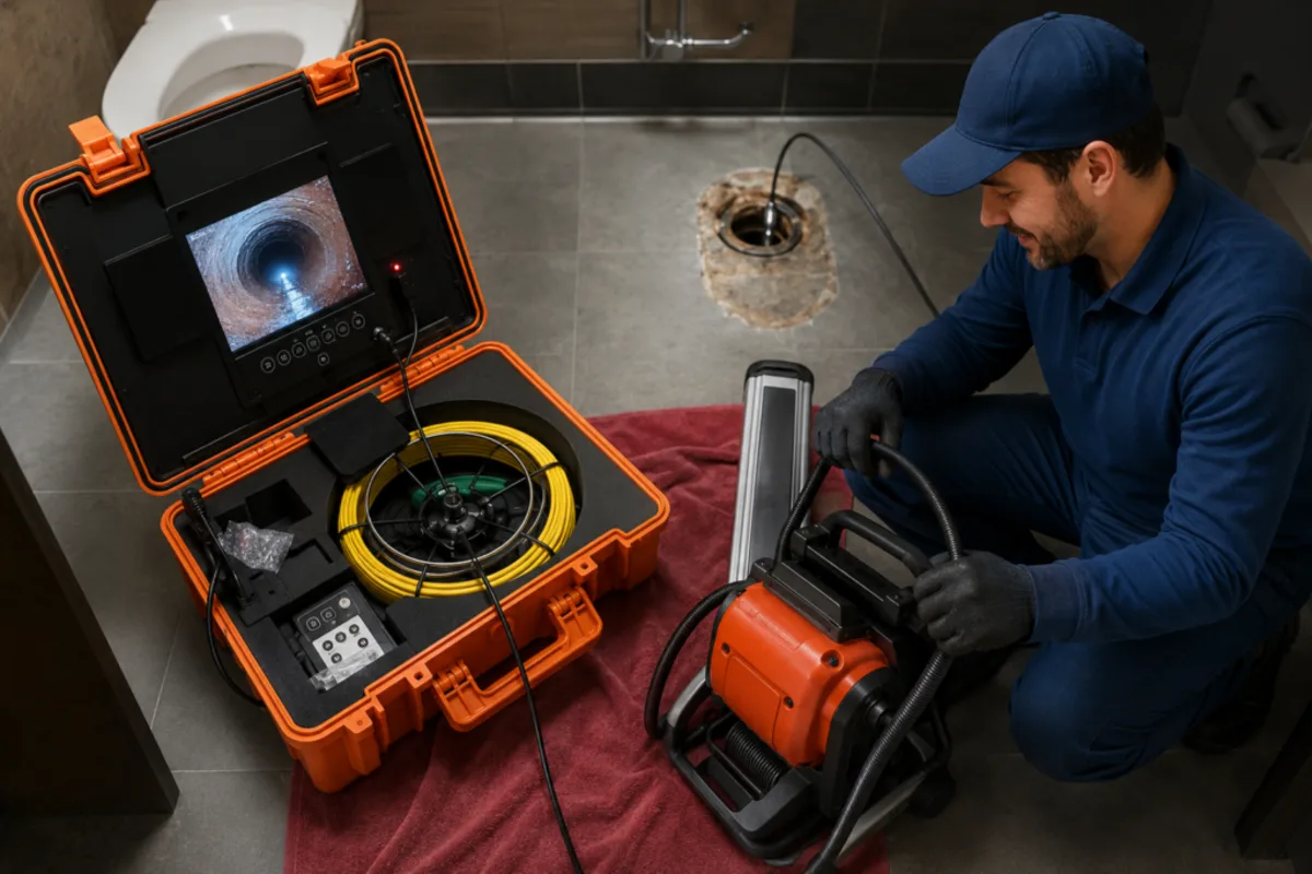 After focused sewer line camera inspection testing with a clear repair direction