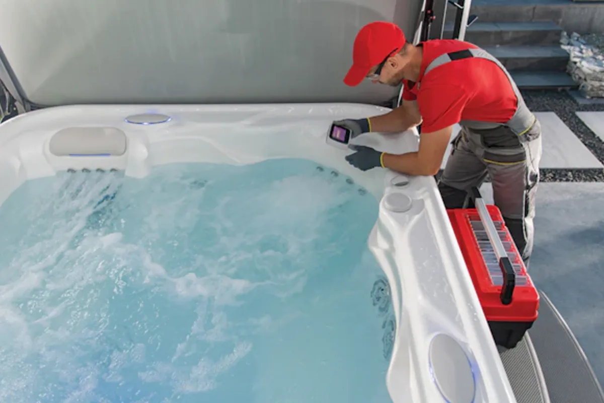 After focused spa & hot tub leak detection testing with a clear repair direction